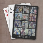12 Fotokollage - rutnät med område för text - svar Casinokort<br><div class="desc">Ett roligt sätt att fånga minnen och  dem med vänner. Lägg till 12 foton och din favoritbildtext om du vill göra en coola till vänner.</div>