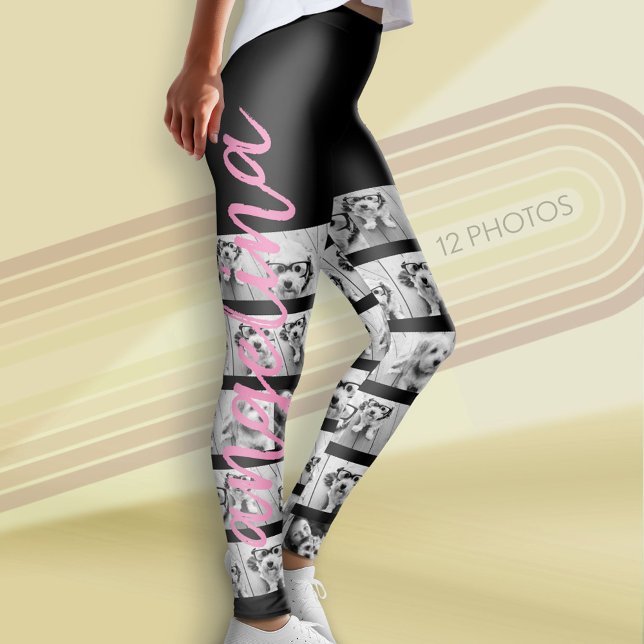 12 Foton - Skapa en Anpassningsbar Fotokollage Leggings (Custom Photo Leggings)