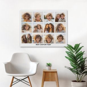 12 Fotorutnätskoppling - Vit - Svart Mod Poster