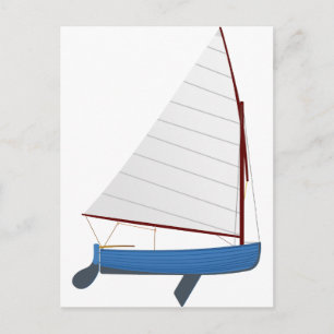 12 Fotsegling Dinghy Vykort