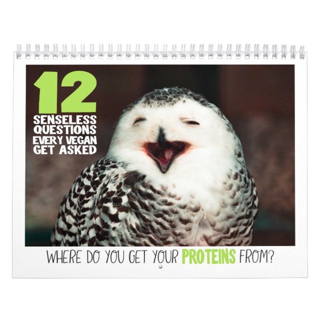 12 frågor Veganer får besvarade Kalender (Omslag)