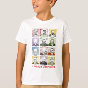 12 franska kompositörer t-shirt