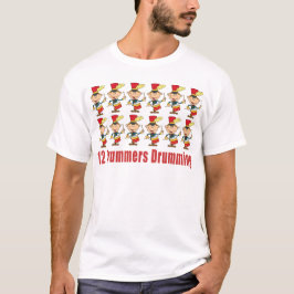 12 handelsresandear som trummar T-tröja T Shirt