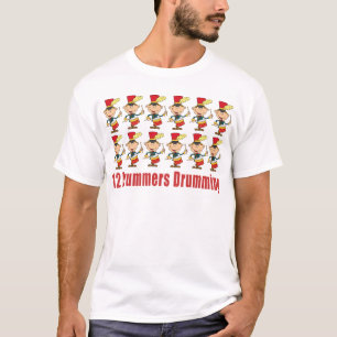 12 handelsresandear som trummar T-tröja T Shirt