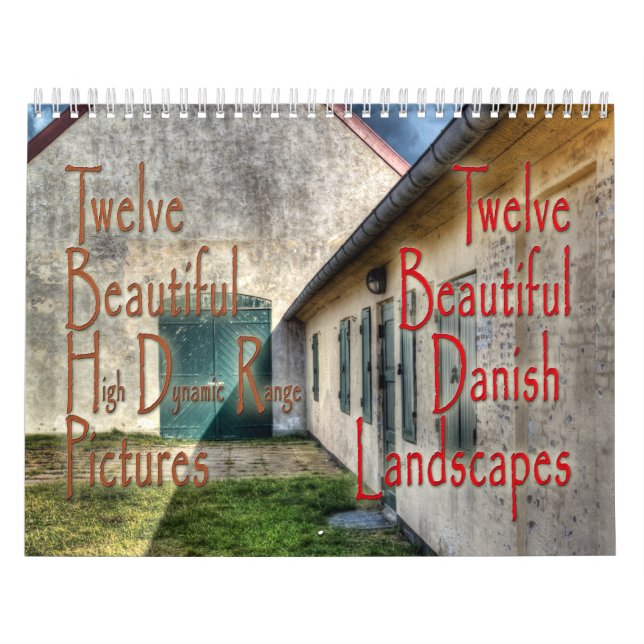12 härliga dansk landskap kalendern kalender (Omslag)