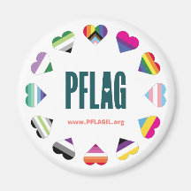 12 Hearts Circle PFLAG-magnet