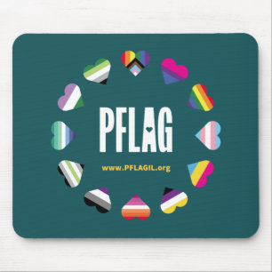 12 Hearts Circle PFLAG Mousepad Musmatta