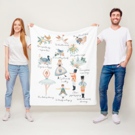 12 Helgdag jul Fleecefilt