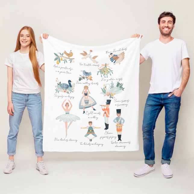 12 Helgdag jul Fleecefilt (På plats)