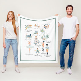 12 Helgdag jul Fleecefilt