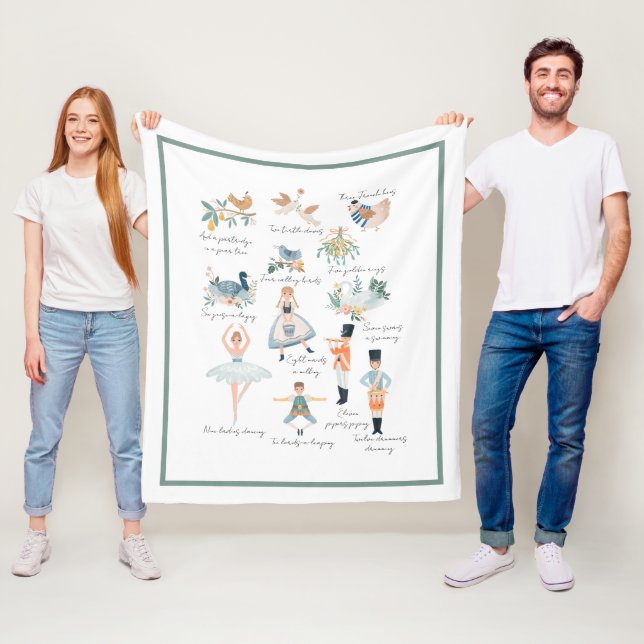 12 Helgdag jul Fleecefilt (På plats)