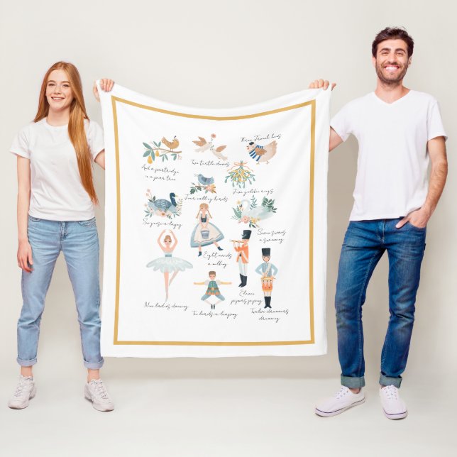 12 Helgdag jul Fleecefilt (På plats)