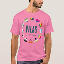 12 Hjärtcirkel PFLAG T- Shirt för ljusglimmer 2 T
