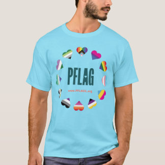 12 Hjärtcirkel PFLAG T- Shirt levande ljusskena T
