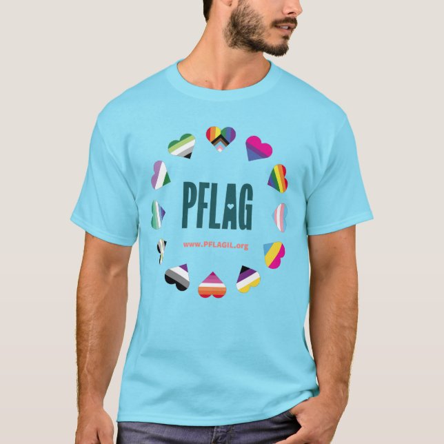12 Hjärtcirkel PFLAG T- Shirt levande ljusskena T Shirt (Framsida)