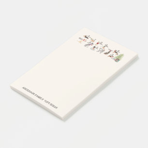 12 hundar av jul i helgdaghattScarves noterar Post-it Block