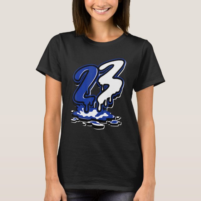 12 Hyper Royal Number 23 Air Hyper Royal 12s T Shirt (Framsida)