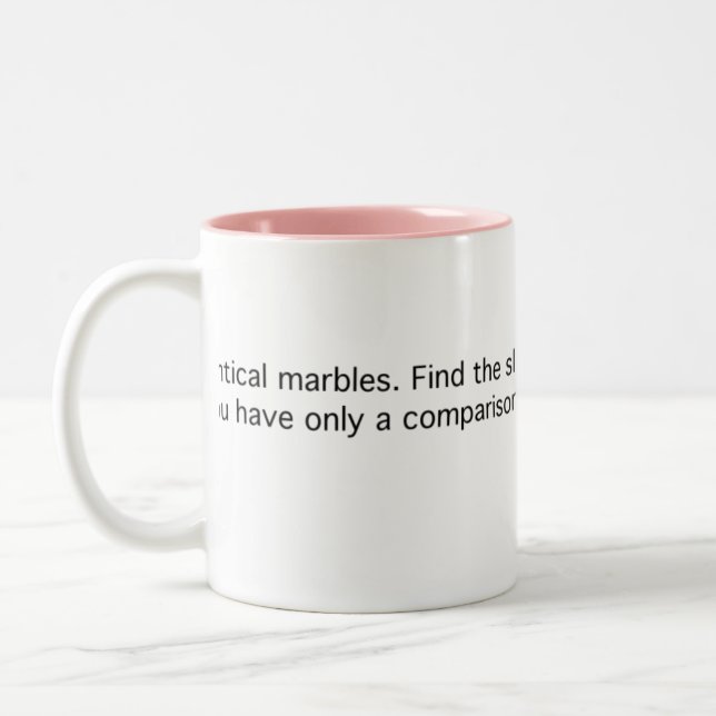 12 identiska marmorar Två-Tonad mugg (Vänster)