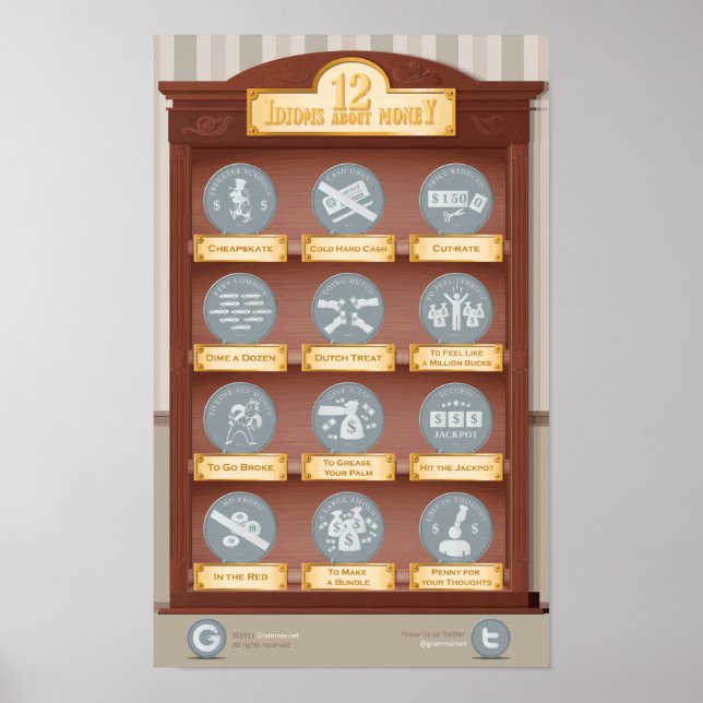 12 idiomom pengar poster (Framsidan)