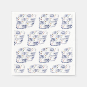 12 Juldagar 7 Svanar A-Swimming Pappersservett