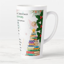 12 Juldagar för Bok Älskare Latte Mugg