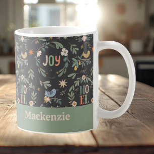 12 Juldagar i Helgdag Mönster Kaffemugg