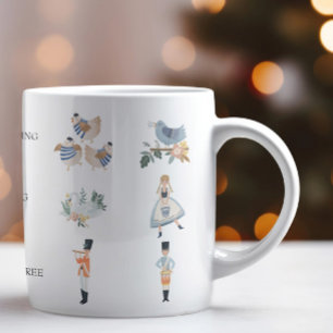 12 Juldagar i Helgdag Sång Kaffemugg