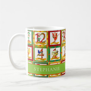 12 Juldagar i Monogram Kaffemugg