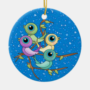 12 Juldagar Julgransprydnad Keramik