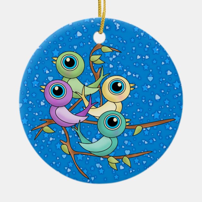 12 Juldagar Julgransprydnad Keramik (Framsidan)