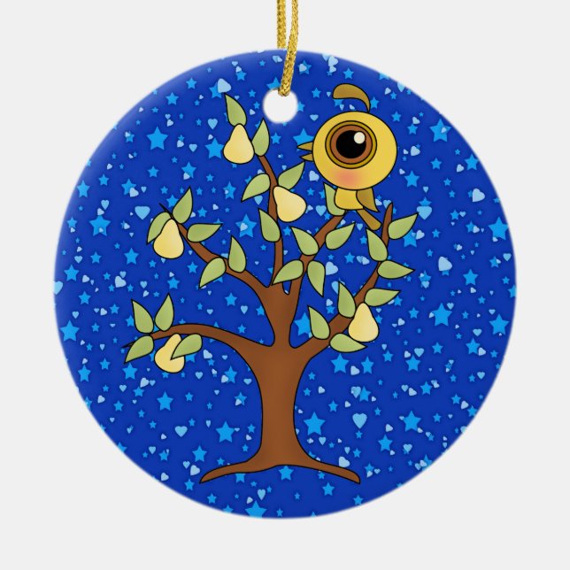 12 Juldagar Julgransprydnad Keramik (Framsidan)