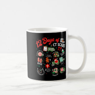 12 juldagar med datortomografi jul Ct Tech Cat Sca Kaffemugg