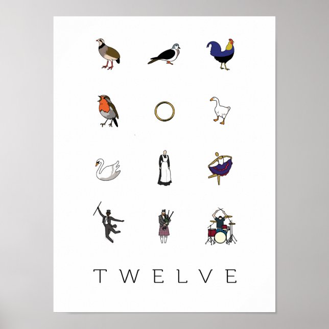 12 Juldagar Poster (Framsidan)