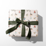 12 Juldagar Presentpapper<br><div class="desc">Julillustration,  som målats av Shelby Allison och som innehåller 1 kil i ett päron träd,  2 turturduvor,  3 franskar höns,  4 uppringande fåglar,  5 golden ringar,  6 gäss i värphöns,  7 svanar simmande,  8 majsmjölkningar,  9 dam dans,  10 lords leaping,  11 piprar och 12 trummor.</div>