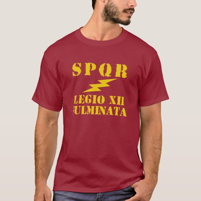 12 Julius Caesar legion för 12:e"Thunderbolt" T Shirt (Framsida)