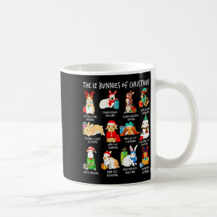 12 Katter Jul Rolig Kanin Jul Tomte Kaffemugg