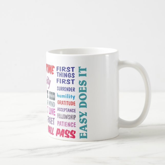 12 kliver återställningsslogan kaffemugg (Höger)
