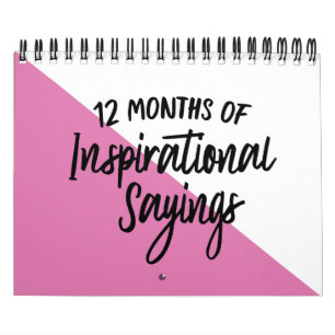 12 månader av inspireras citationstecken kalender