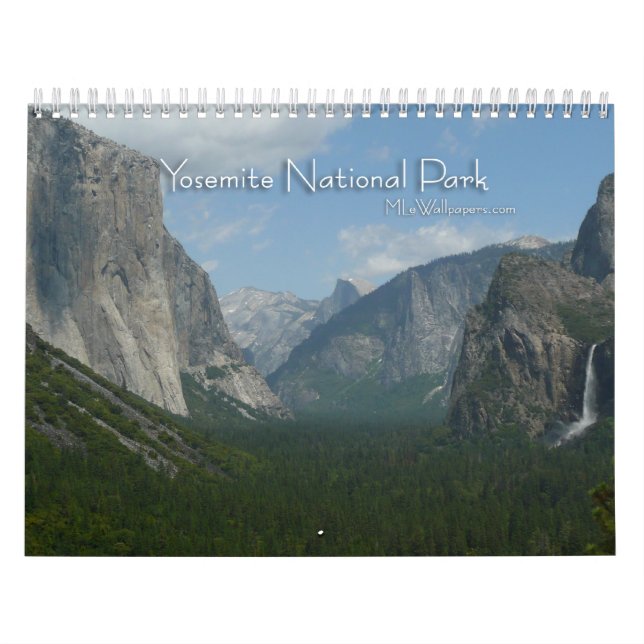 12 månader av Yosemite National Park Kalender (Omslag)