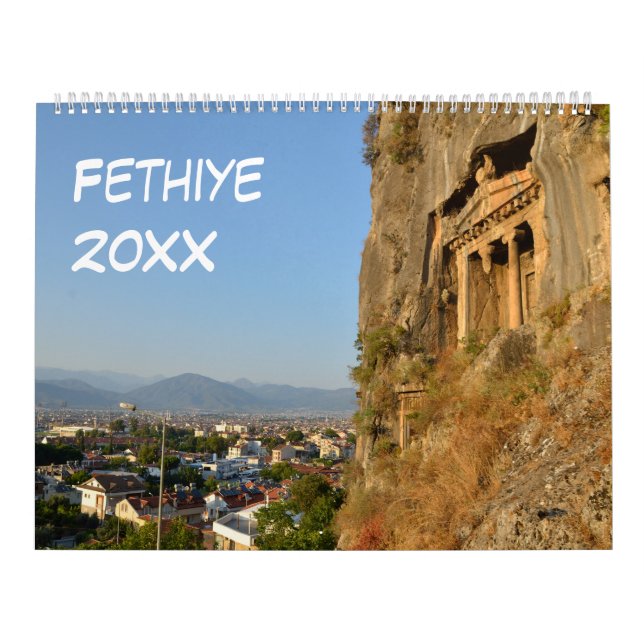 12 månader Fethiye, Turkiet Kalender (Omslag)