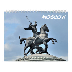 12 månader Moskva, Ryssland Kalender