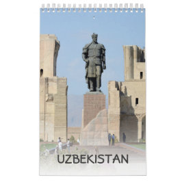 12 månader Uzbekistan 2019 Kalender