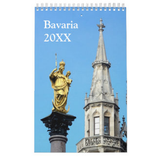 12 månaders Bayerisk fotokalender Kalender