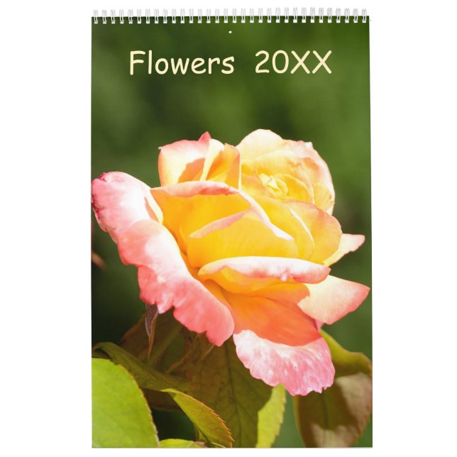 12 månaders Blommor-kalender Kalender (Omslag)