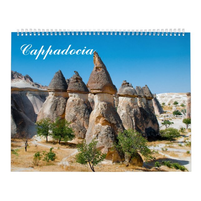 12 månaders Cappadocia Turkey Photo Calendar Kalender (Omslag)