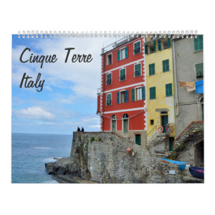 12 månaders Cinque Terre, Italien Photo Calendar Kalender