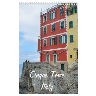 12 månaders Cinque Terre, Italien Photo Calendar Kalender