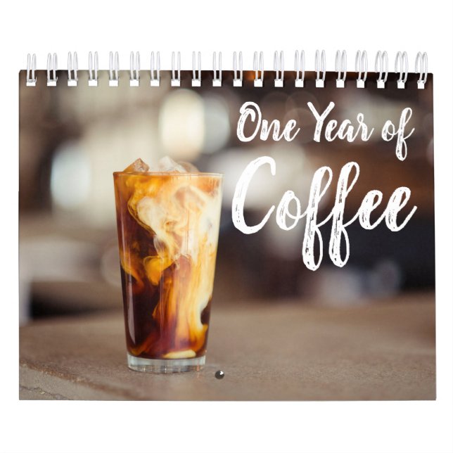 12 månaders Coffee & Cafe-Elegant - tematisk kalen Kalender (Omslag)