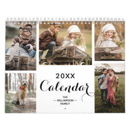 12 Månaders Familj Anpassad Foto Kalender