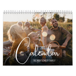 12 Månaders Familj Anpassad Foto Kalender
